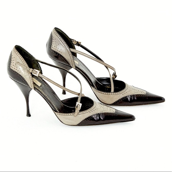 Prada two-tone Oxford heels - Picture 1 of 11